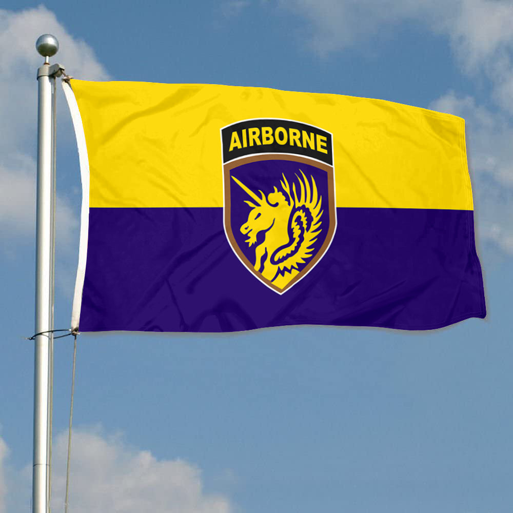 Fyon The Army 13th Airborne Division Flag Design 2 Indoor and outdoor banner