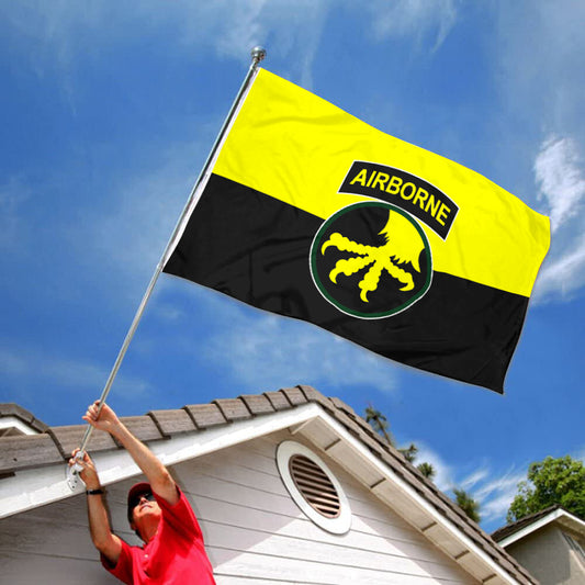 Fyon The Army 17th Airborne Division Flag Design 2 Indoor and outdoor banner