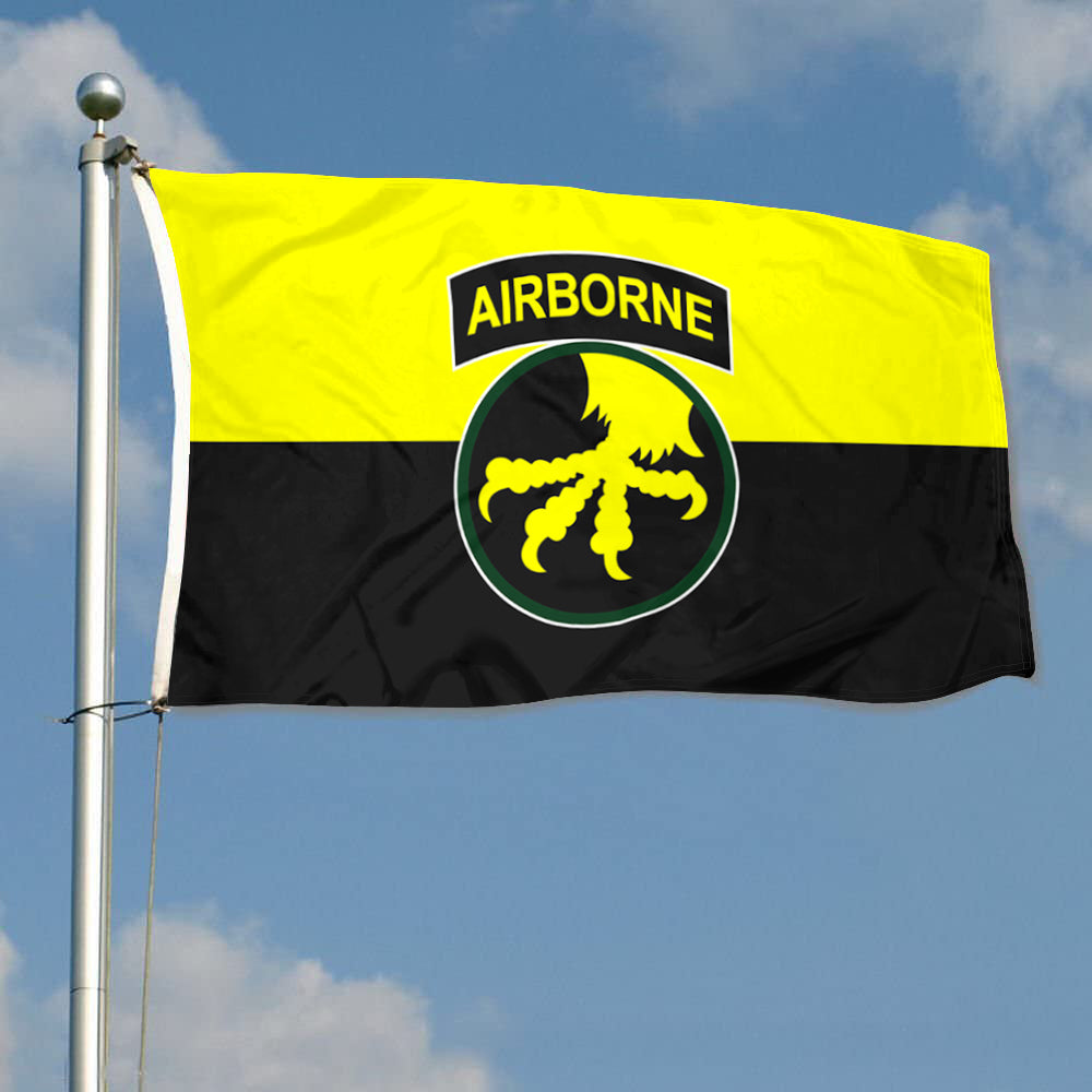 Fyon The Army 17th Airborne Division Flag Design 2 Indoor and outdoor banner