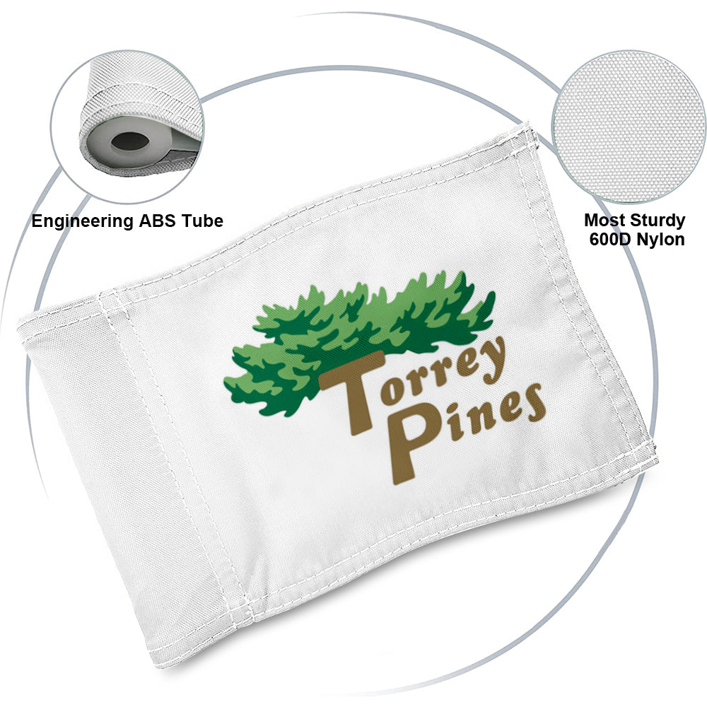 Fyon Torrey Pines Screen Print Logo GOLF Pin Flag Banner