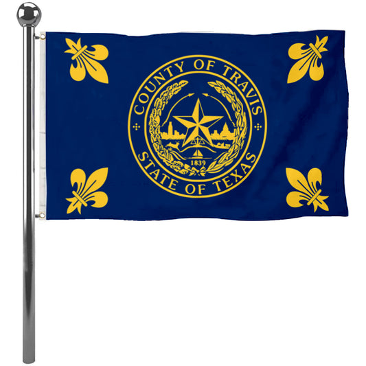 Fyon Travis County Flag Banner