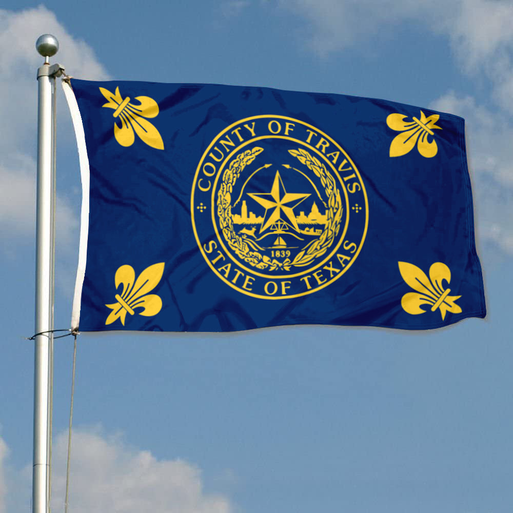Fyon Travis County Flag Banner
