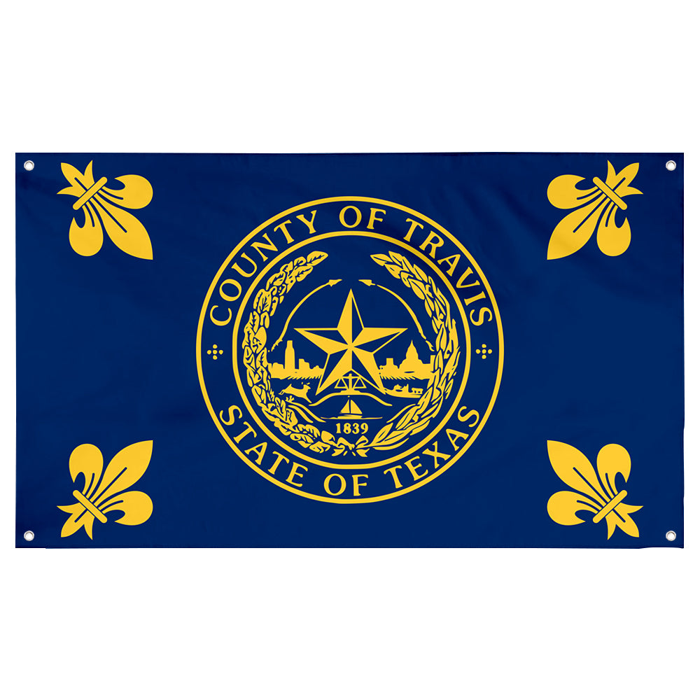 Fyon Travis County Flag Banner