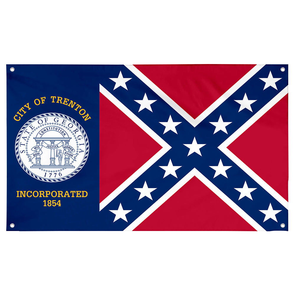 Fyon Trenton, Georgia Flag Banner