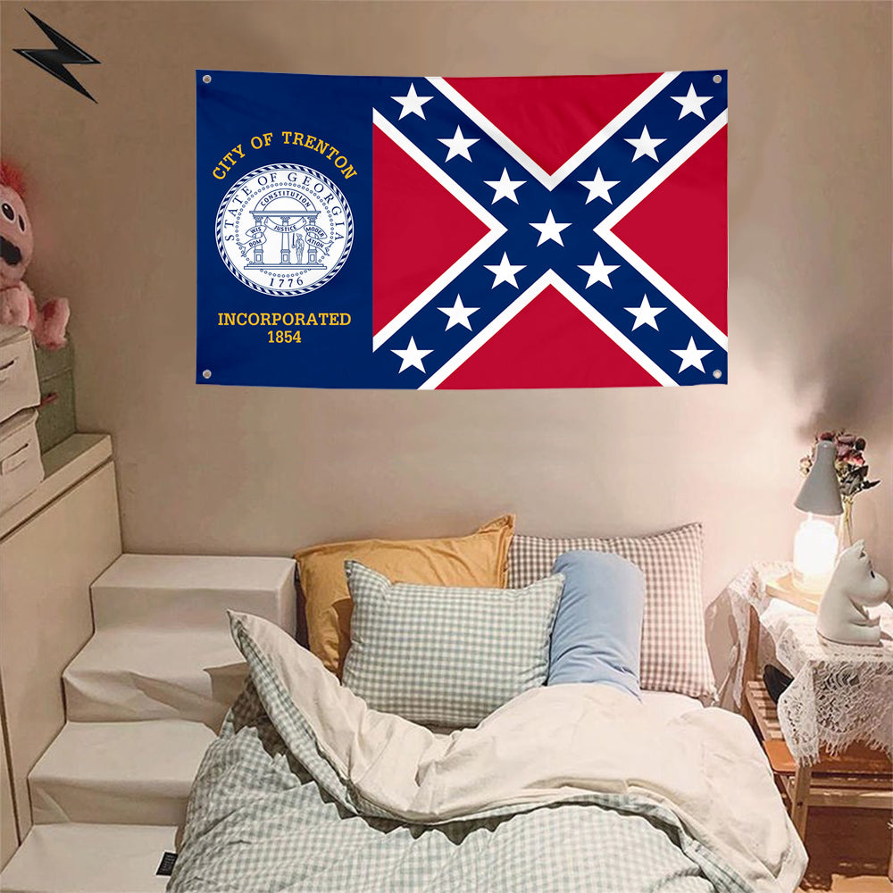 Fyon Trenton, Georgia Flag Banner