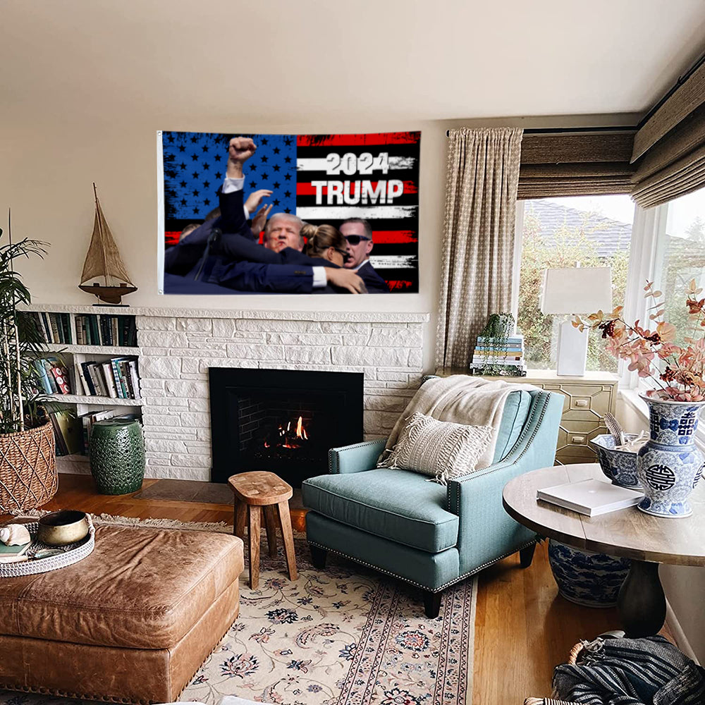 Fyon Trump 2024 Flag Indoor and Outdoor Banner
