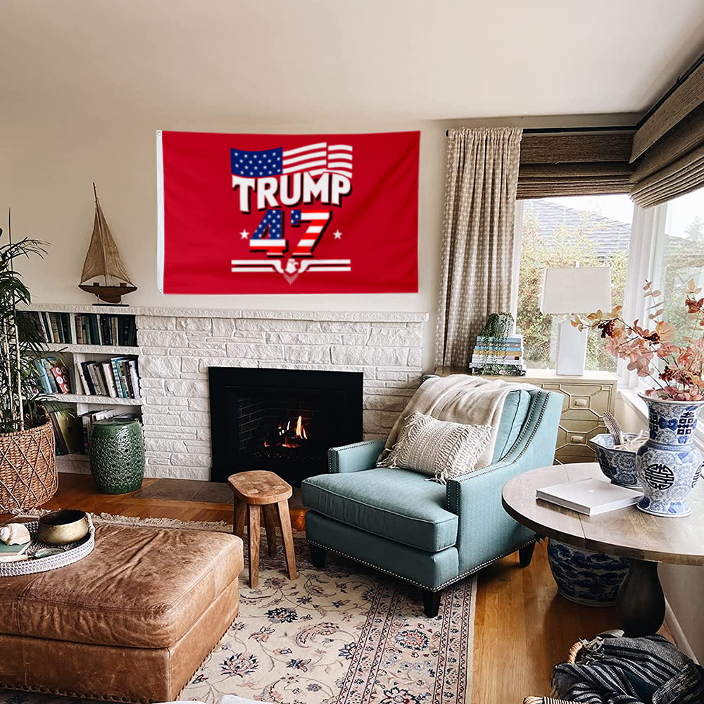 Fyon Trump 2024 Flag Trump 47th Flags Indoor and Outdoor Banner
