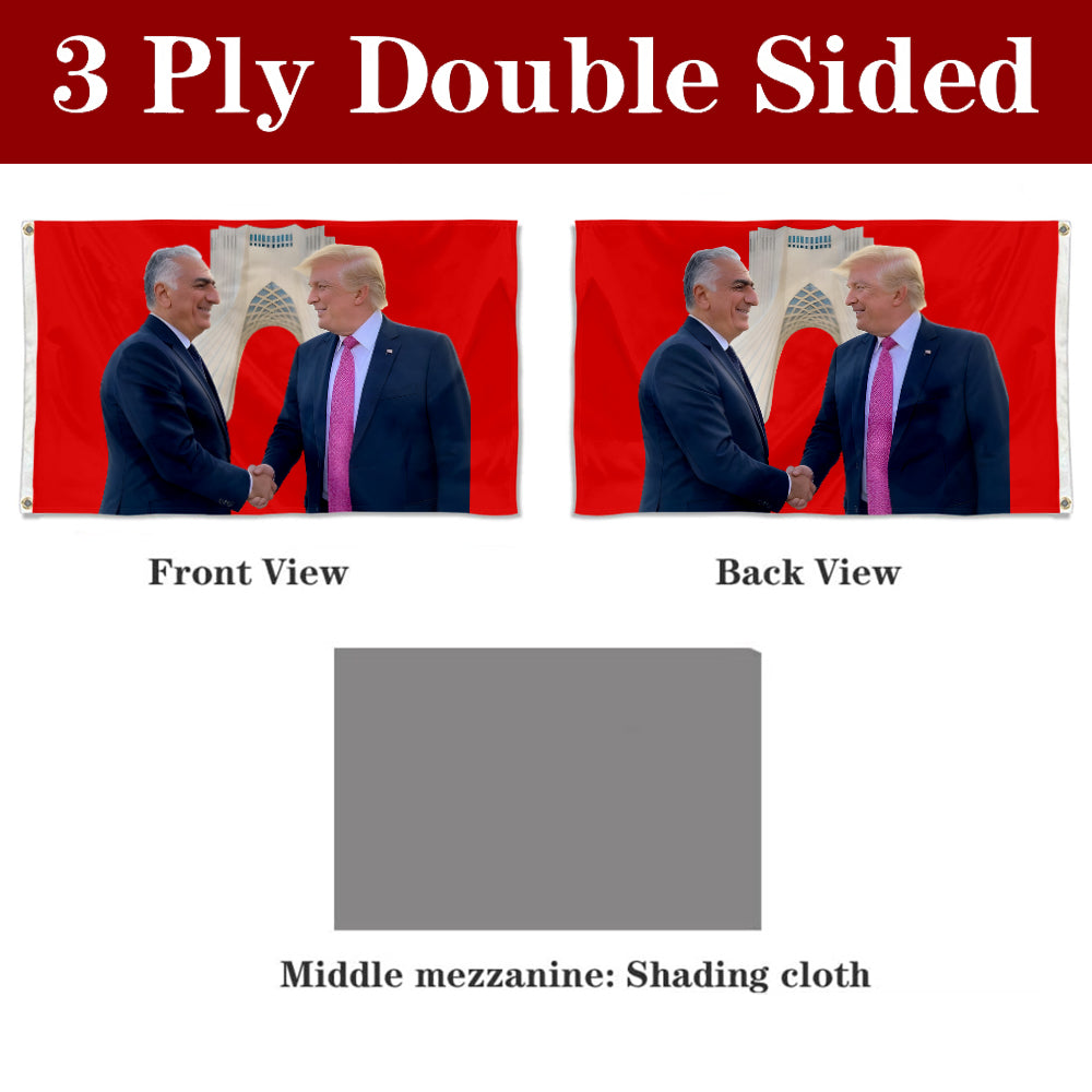 Fyon Custom Azadi Tower Trump Flag Banner
