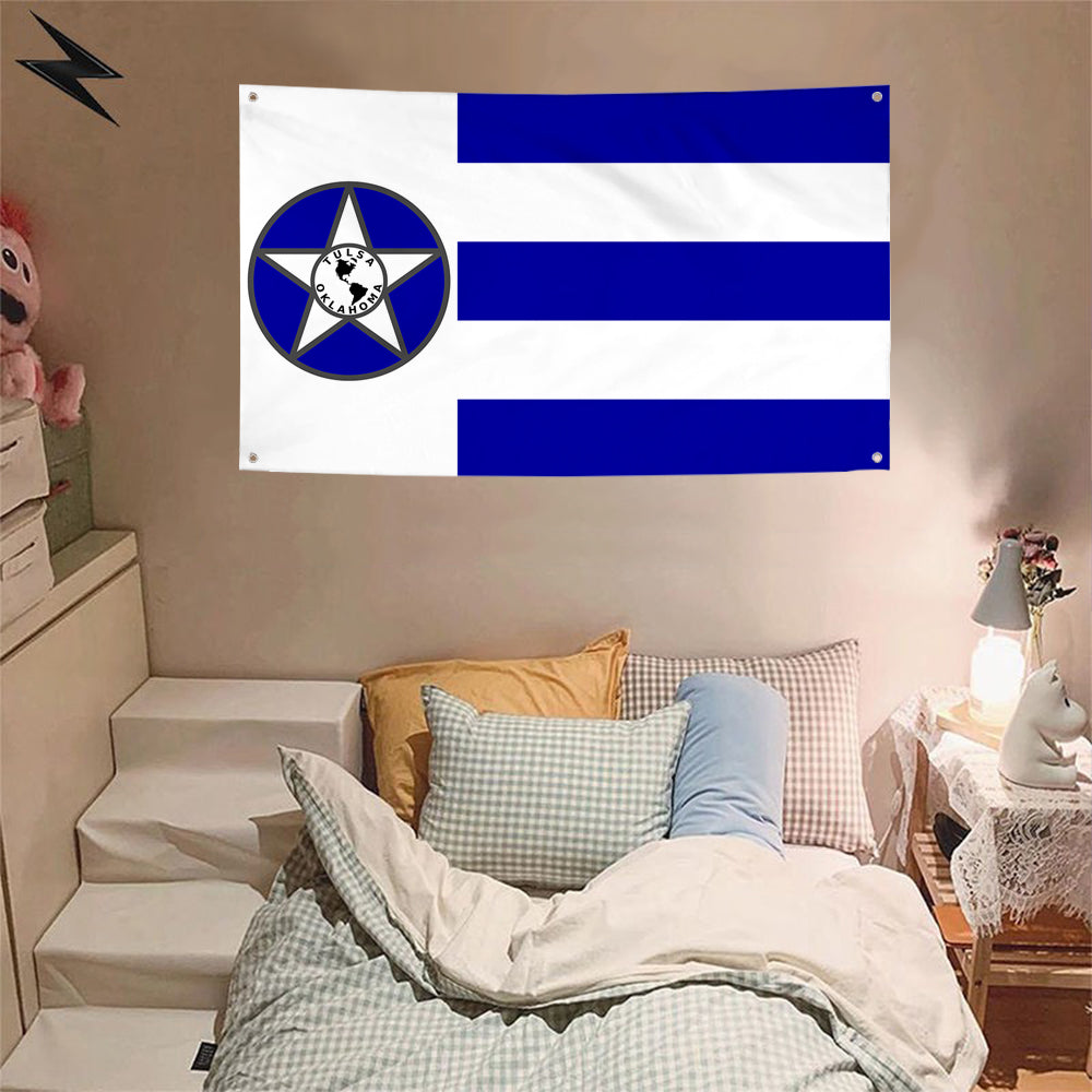 Fyon Tulsa (1941–1973), Oklahoma Flag Banner