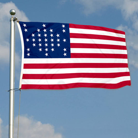Fyon US 33 Star Fort Sumter Flag Banner