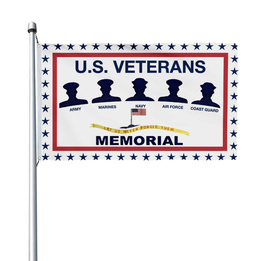 Fyon USA Veterans Memorial Flag Indoor and outdoor banner