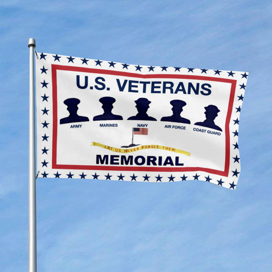 Fyon USA Veterans Memorial Flag Indoor and outdoor banner