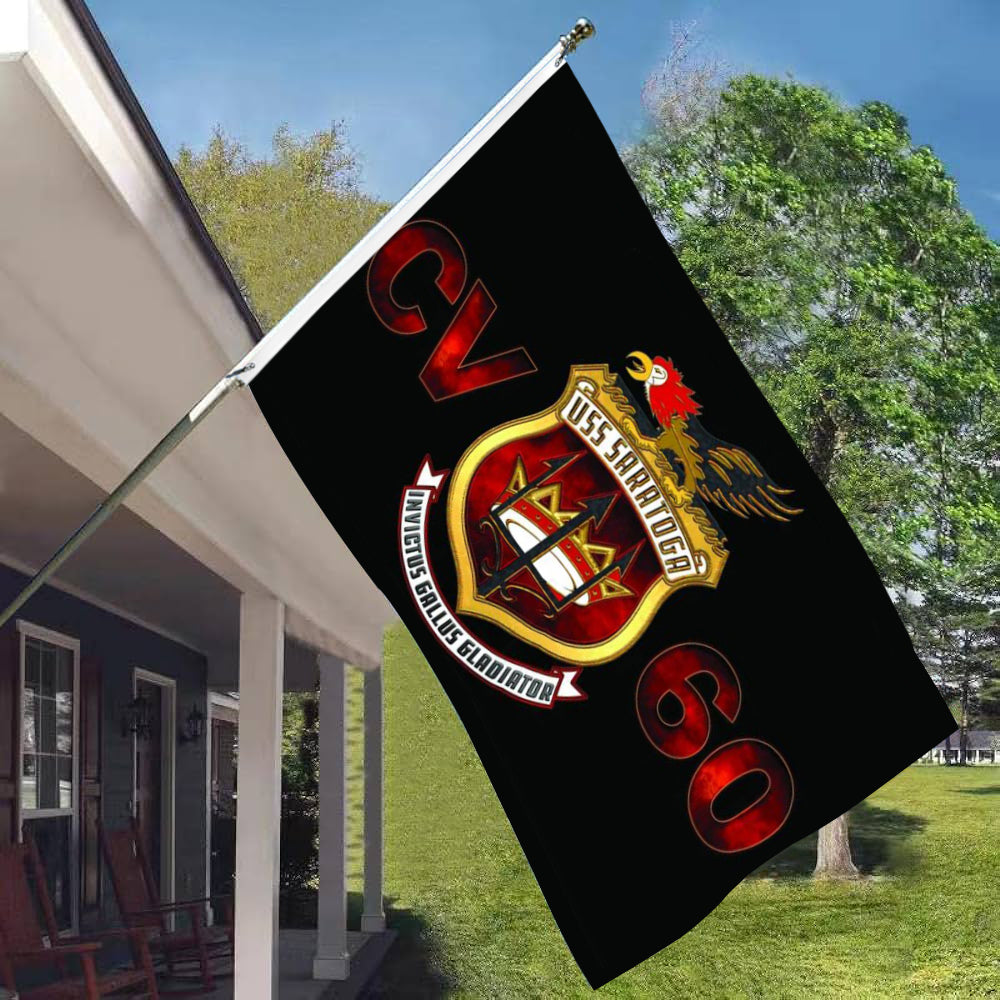 Fyon USS Saratoga Flag indoor and outdoor Banner