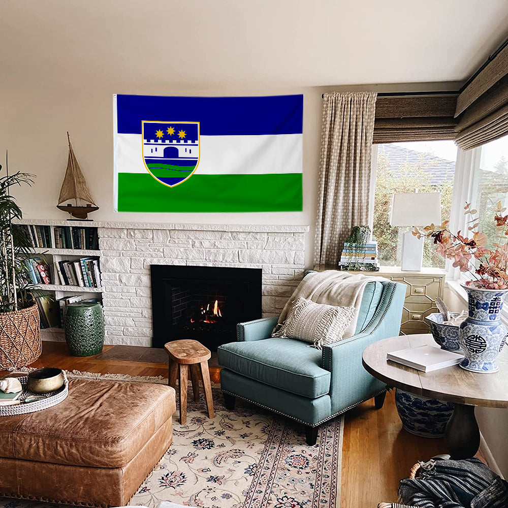 Fyon Una-Sana, Bosnia Flag Indoor and outdoor banner