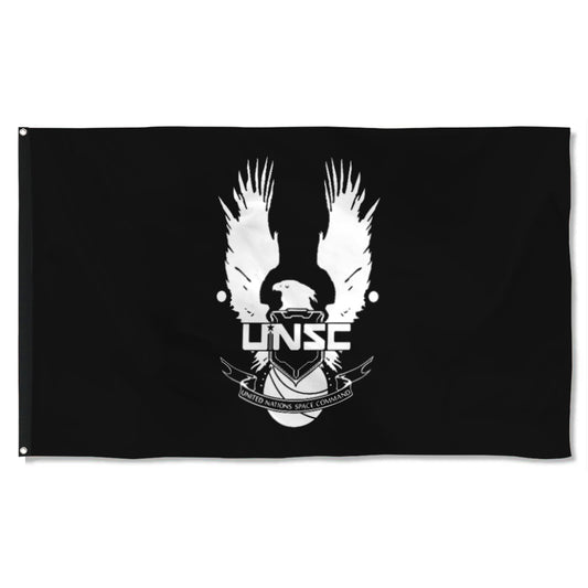 Fyon United Nations Space Command Inspired UNSC Flag indoor and outdoor Banner
