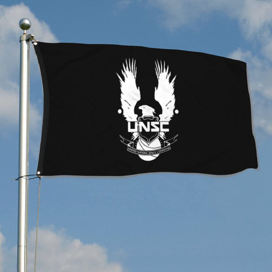 Fyon United Nations Space Command Inspired UNSC Flag indoor and outdoor Banner