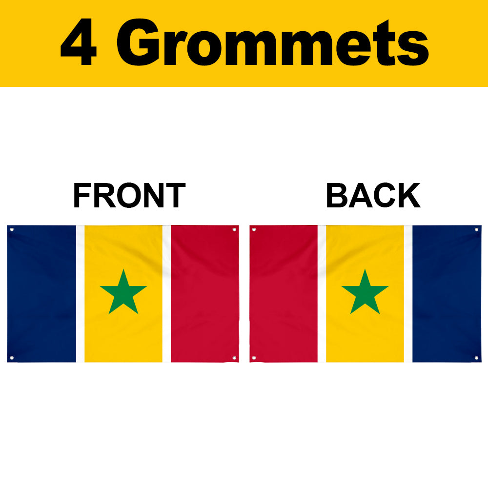 Fyon United Republic of Chad and Cameroon Flag Banner