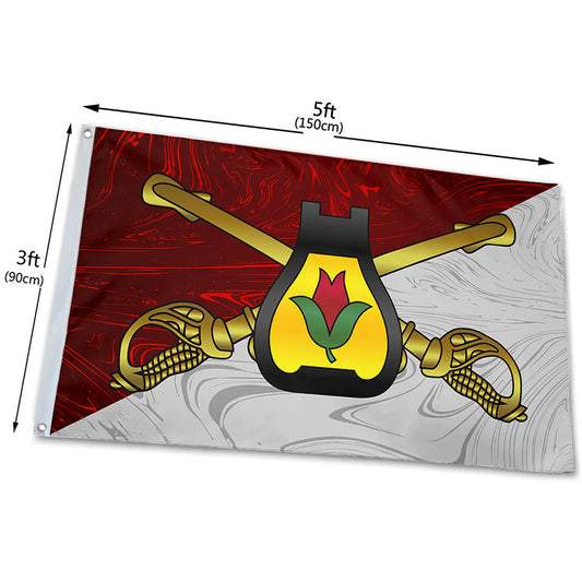 Fyon United States 24th Cavalry Division flag Indoor and outdoor banner
