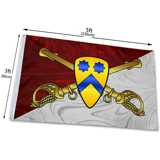 Fyon United States 2nd Cavalry Division Indoor and outdoor banner