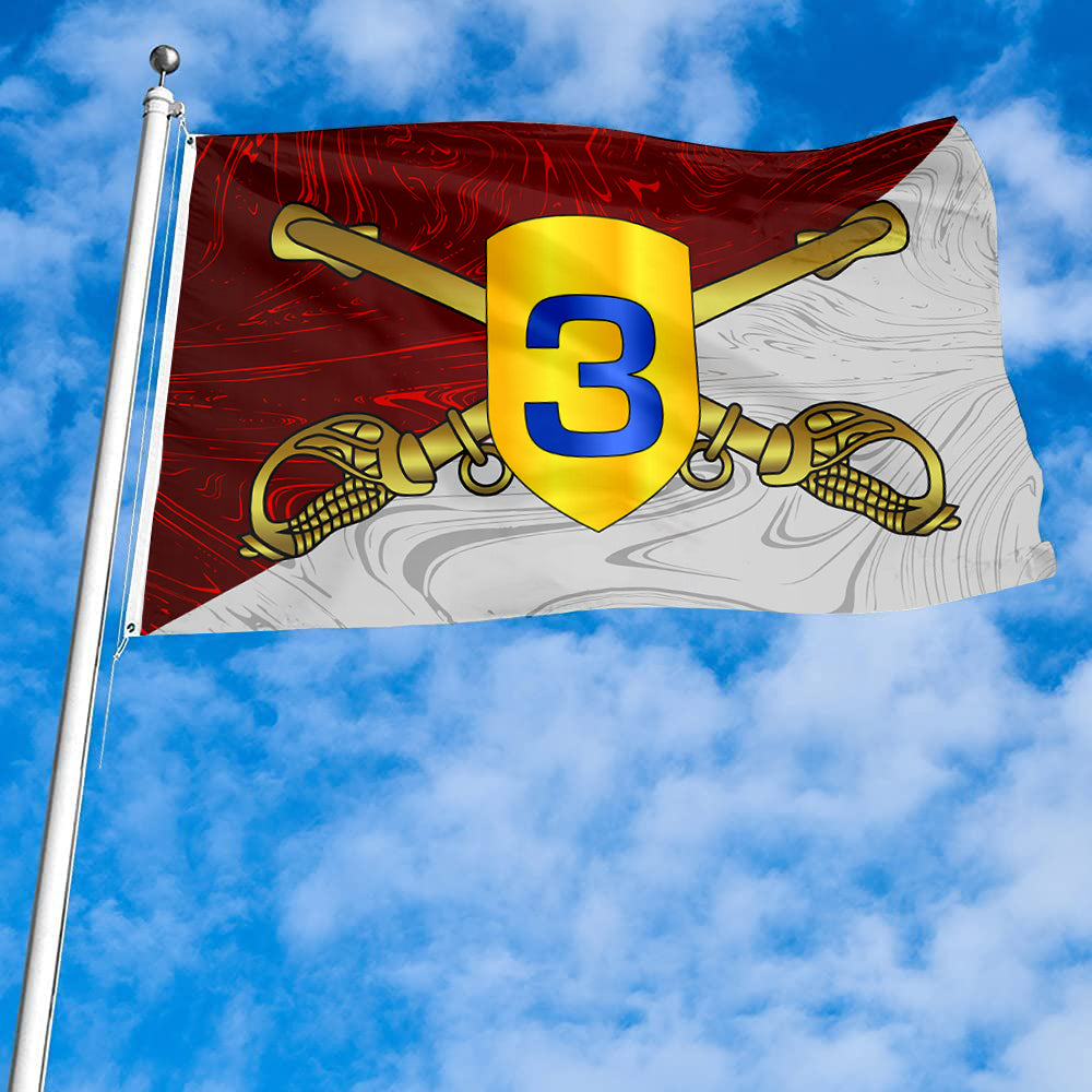 Fyon United States 3rd Cavalry Division Indoor and outdoor banner