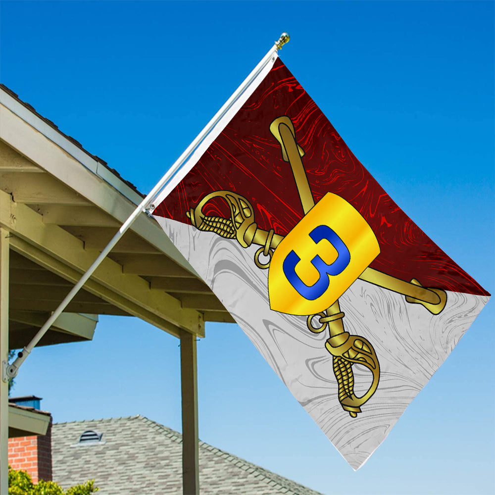 Fyon United States 3rd Cavalry Division Indoor and outdoor banner