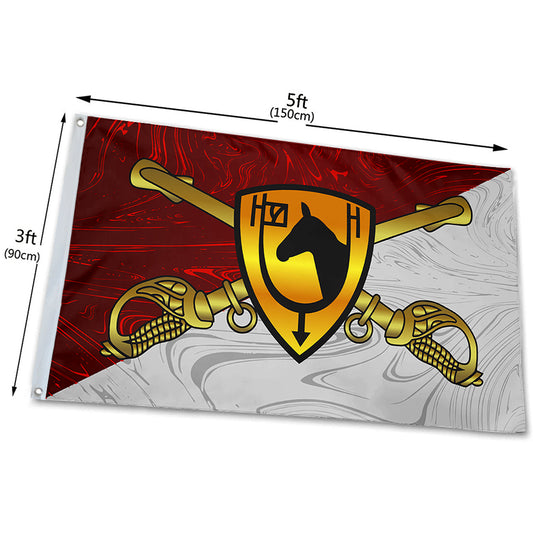 Fyon United States 61st Cavalry Division flag Indoor and outdoor banner