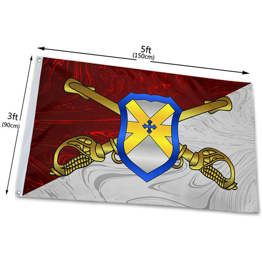 Fyon United States 62d Cavalry Division flag Indoor and outdoor banner