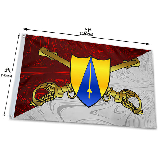 Fyon United States 65th Cavalry Division flag Indoor and outdoor banner