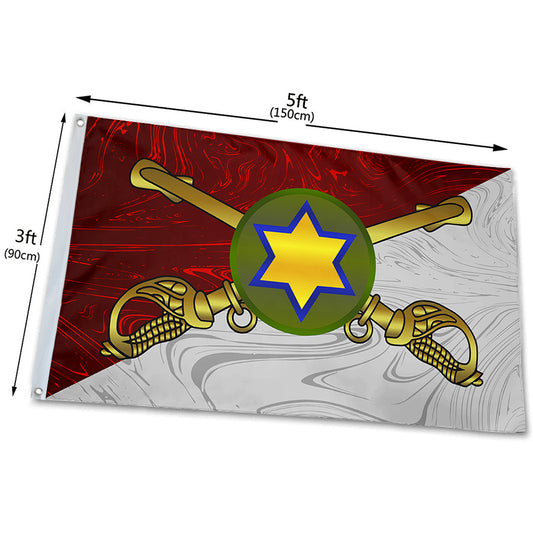 Fyon United States66th Cavalry Division flag Indoor and outdoor banner