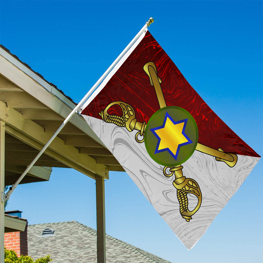Fyon United States66th Cavalry Division flag Indoor and outdoor banner