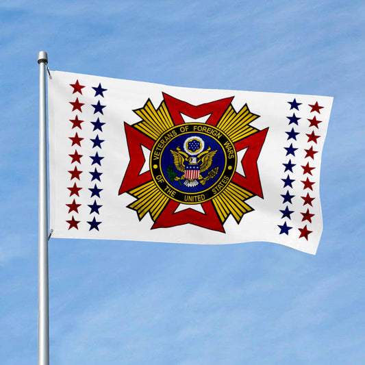 Fyon Veterans Of Foreign Wars Flag Indoor and outdoor banner
