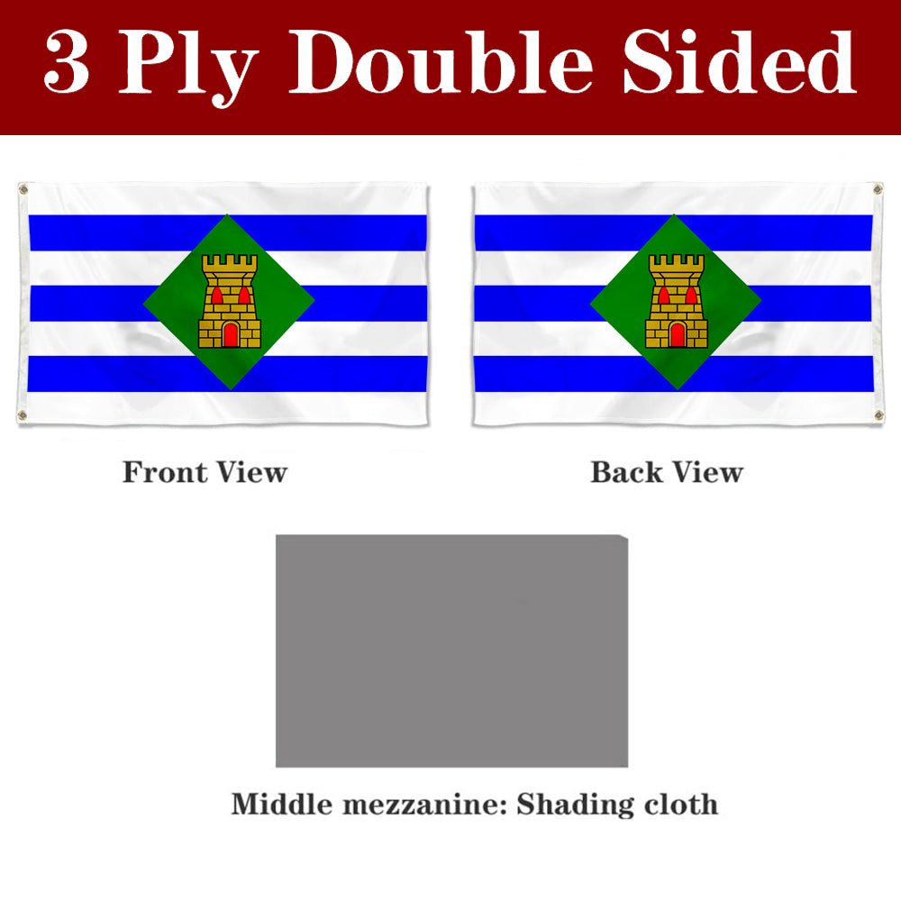 Fyon Vieques, Puerto Rico Flag Banner