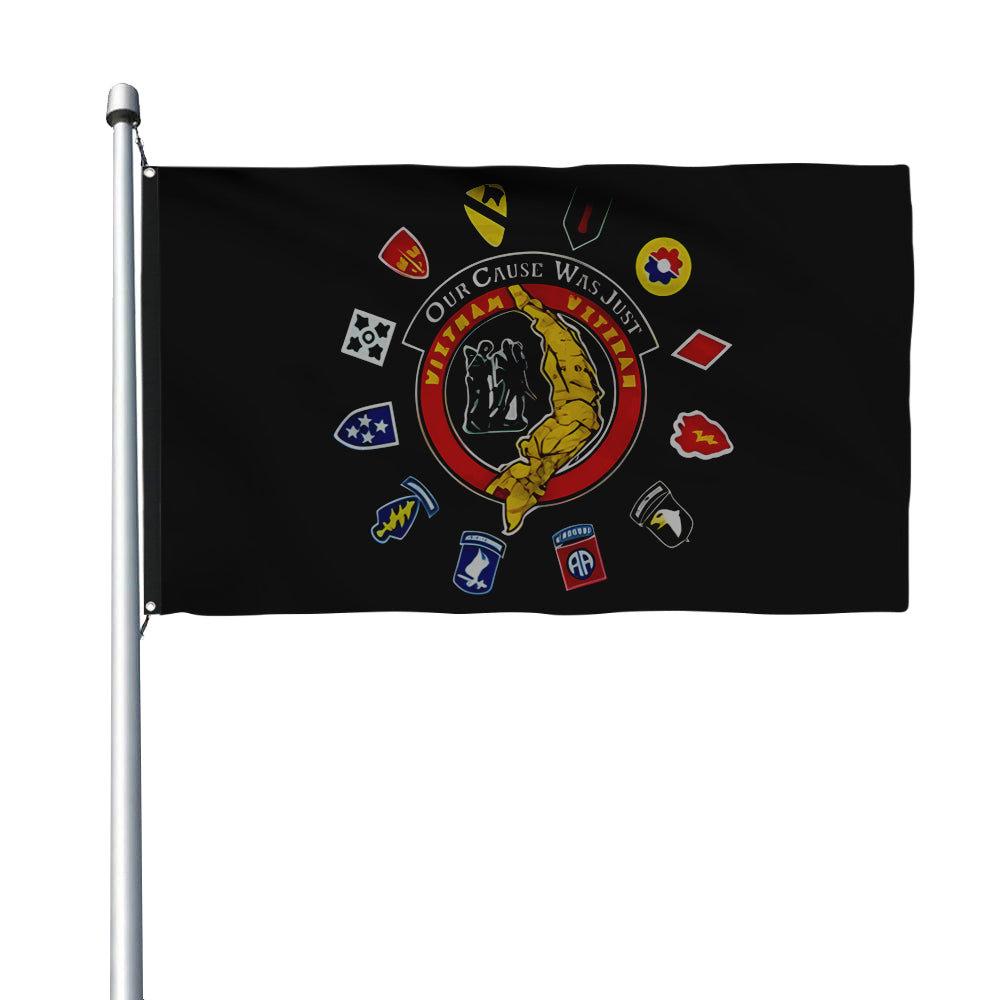 Fyon Vietnam Veteran Insignia Flag Indoor and Outdoor Banner