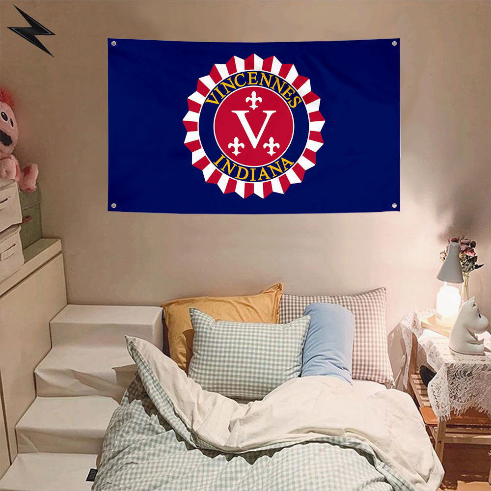 Fyon Vincennes,Indiana Flag Banner