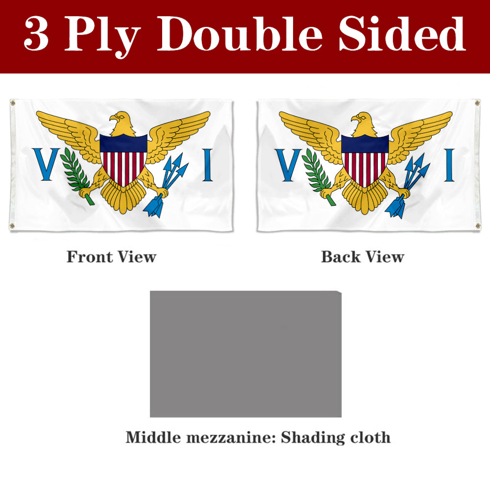 Fyon Virgin Islands of the United States Flag Banner