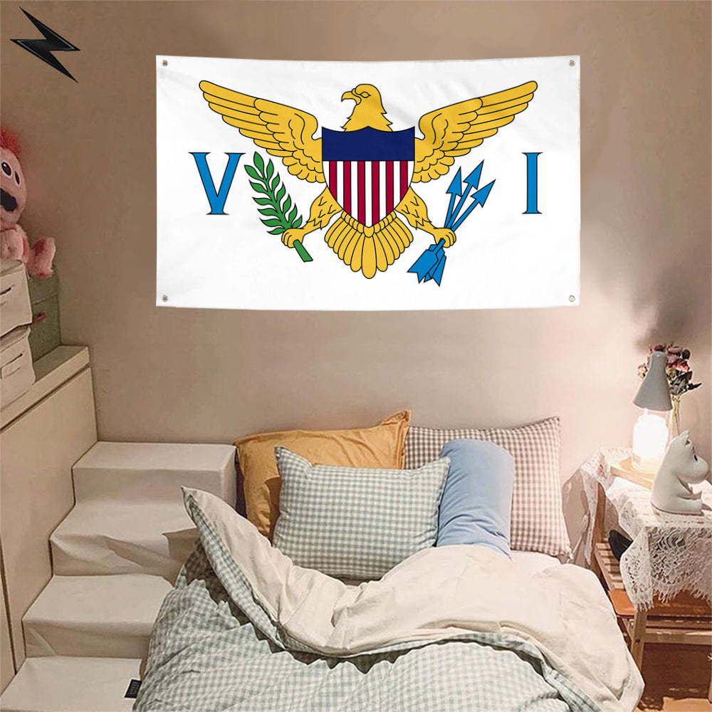 Fyon Virgin Islands of the United States Flag Banner