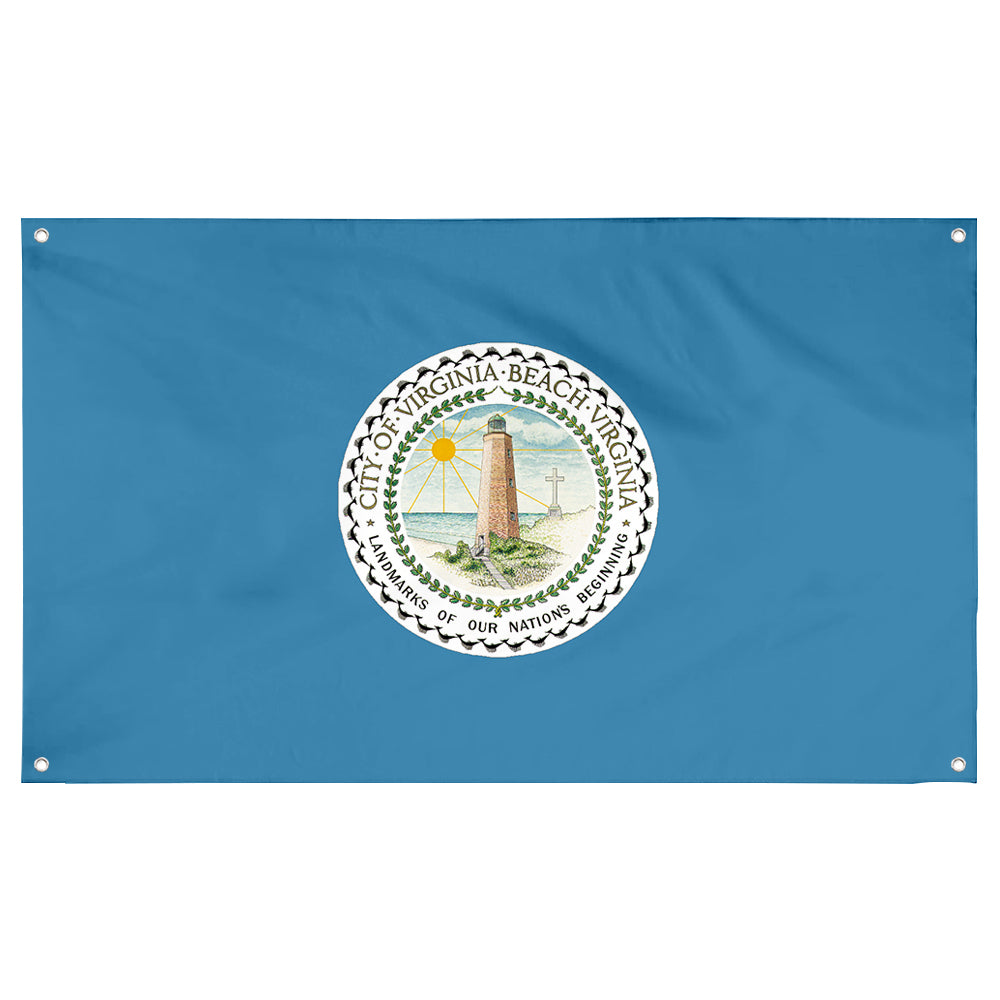 Fyon Virginia banner City of Virginia Beach Flag