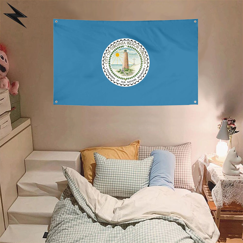 Fyon Virginia banner City of Virginia Beach Flag