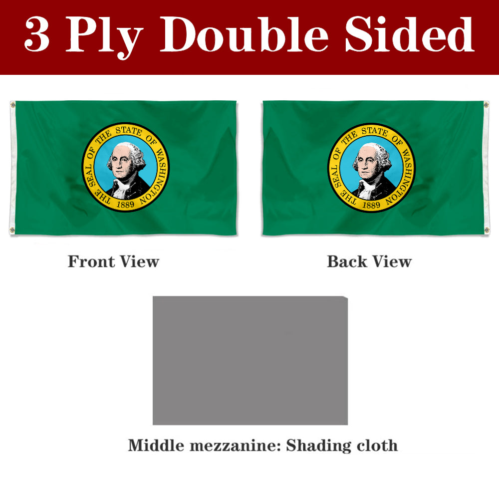 Fyon Washington Flag Banner