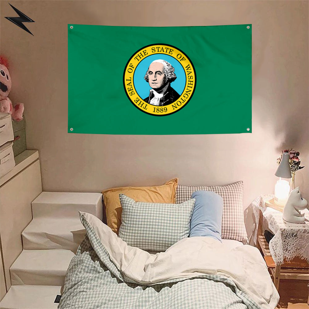 Fyon Washington Flag Banner