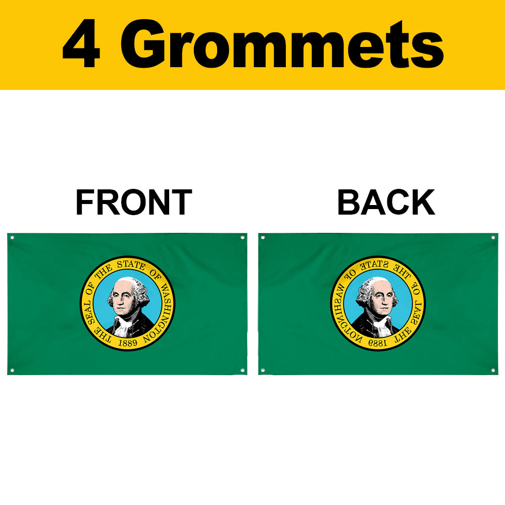 Fyon Washington Flag Banner