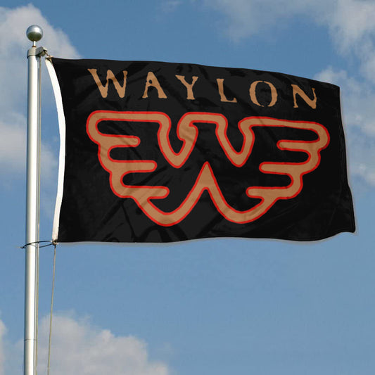 Fyon Waylon Jennings Flying W Flag Indoor and outdoor banner