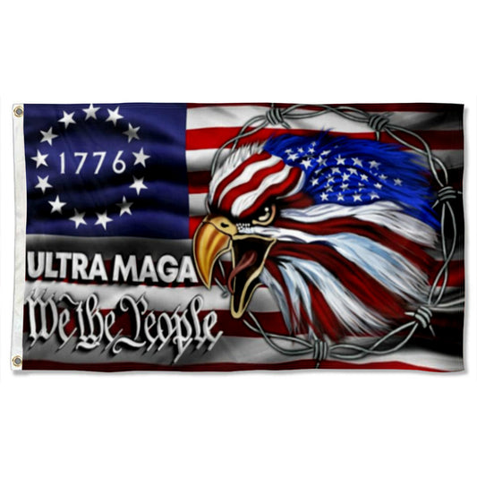 Fyon We The People 1776 Flag Ultra MAGA Eagle indoor and outdoor Banner