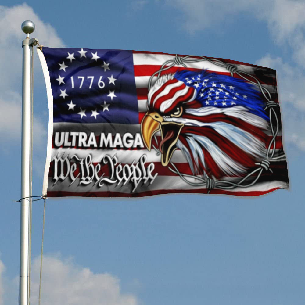 Fyon We The People 1776 Flag Ultra MAGA Eagle indoor and outdoor Banner