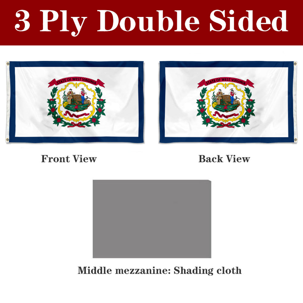 Fyon West Virginia Flag Banner