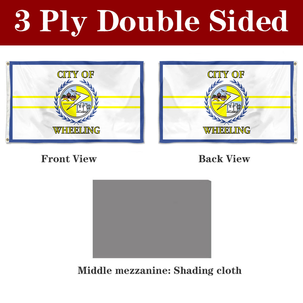 Fyon Wheeling, West Virginia (1968–2018) Flag Banner