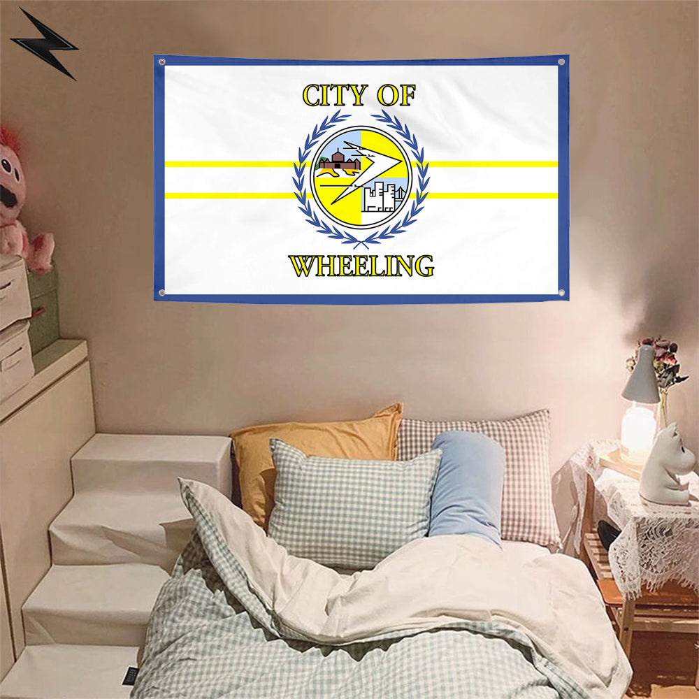 Fyon Wheeling, West Virginia (1968–2018) Flag Banner