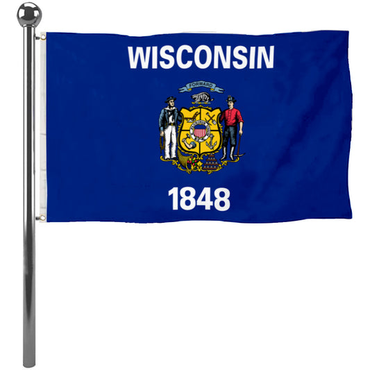 Fyon Wisconsin Flag Banner
