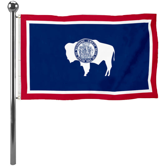 Fyon Wyoming Flag Banner