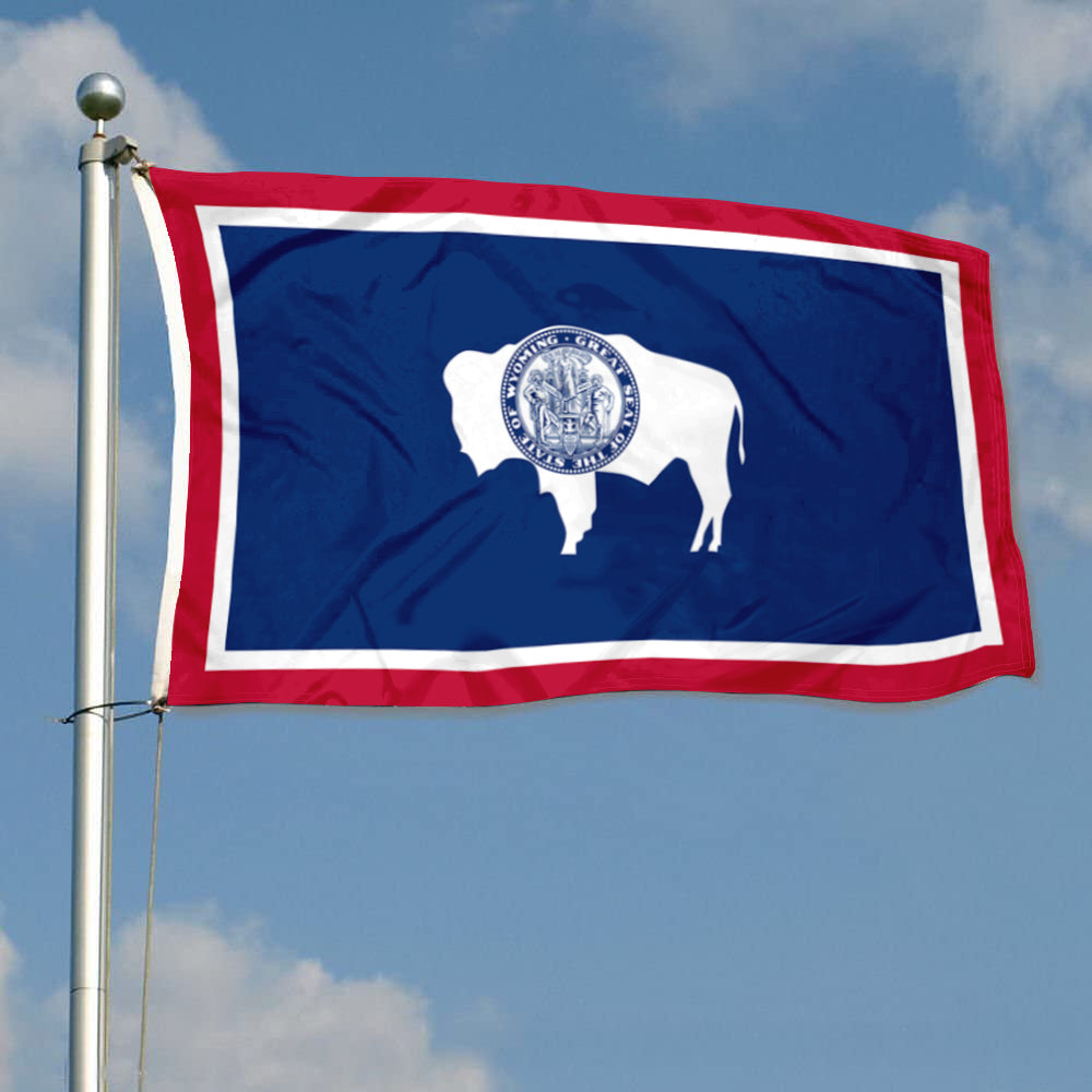 Fyon Wyoming Flag Banner